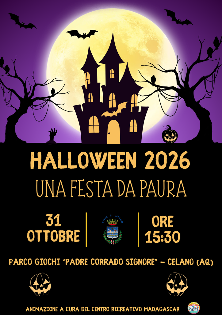 LOCANDINA HALLOWEEN CELANO